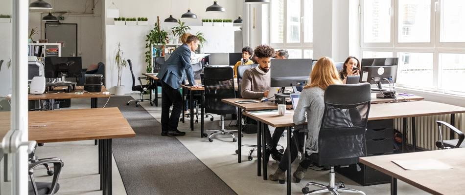 Working in times of the coronavirus: Few employees in the office