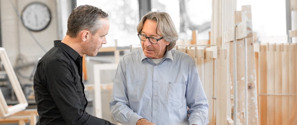 Photo Sepp Schmid and Raffael Schmid, Schmid Fenster Manufaktur - Succession planning
